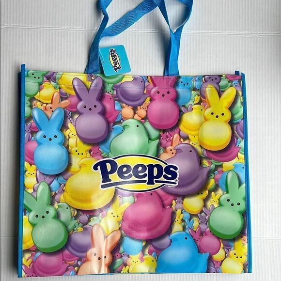 Peeps Multicolor Large Shopping Tote Bag - Picture 3 of 13